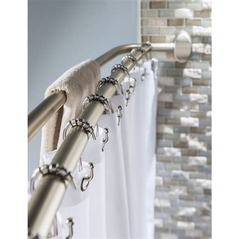 Explore More on homedepot. . Lowes shower curtain rods